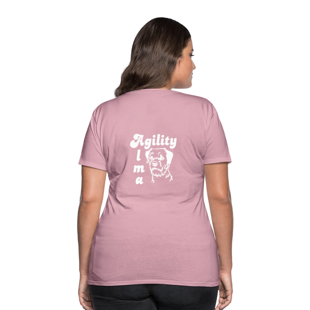 Border Terrier Agility Alma | Women’s Premium T-Shirt - Hellrosa