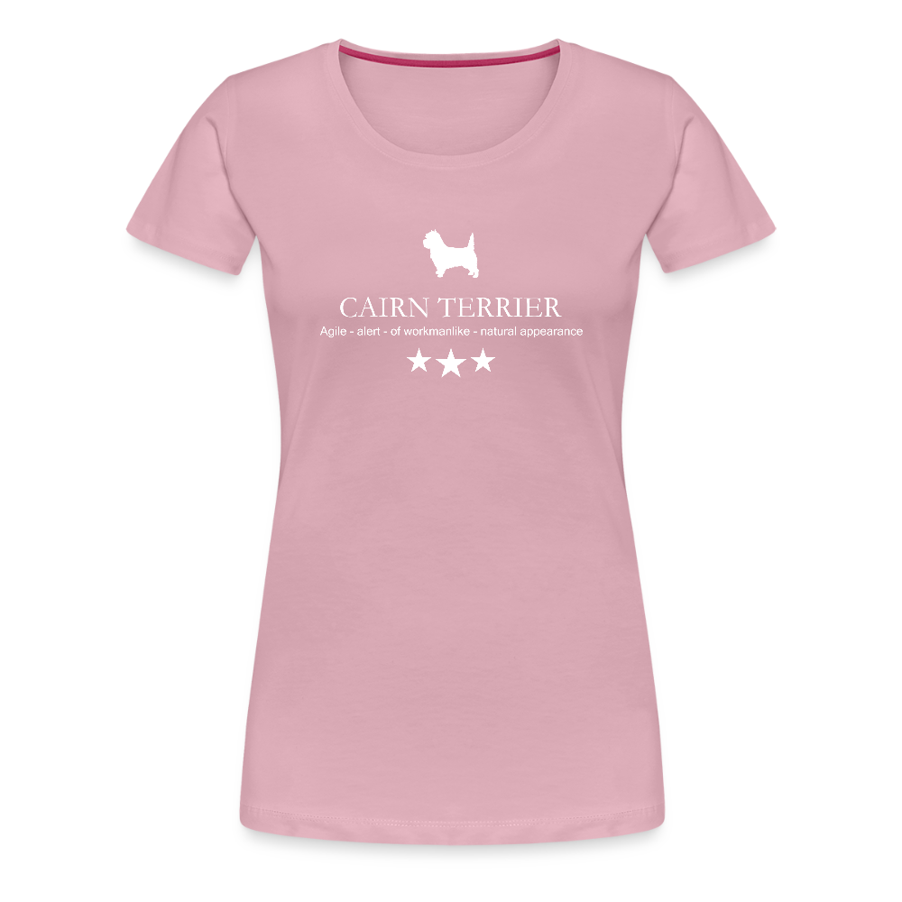 Women’s Premium T-Shirt - Cairn Terrier - Agile, alert, of workmanlinke... - Hellrosa