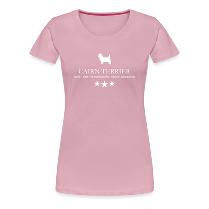 Women’s Premium T-Shirt - Cairn Terrier - Agile, alert, of workmanlinke... - Hellrosa