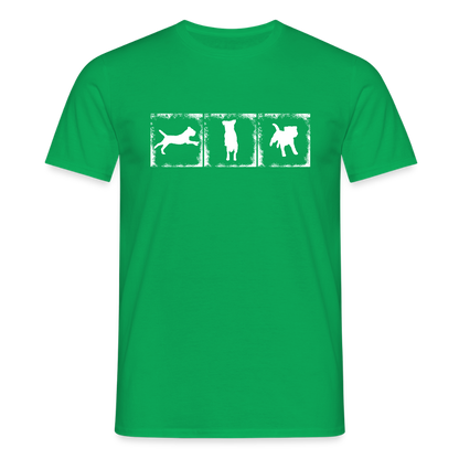 Border Terrier in action | Männer T-Shirt - Kelly Green