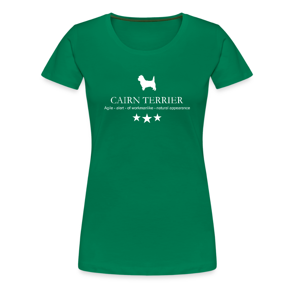 Women’s Premium T-Shirt - Cairn Terrier - Agile, alert, of workmanlinke... - Kelly Green