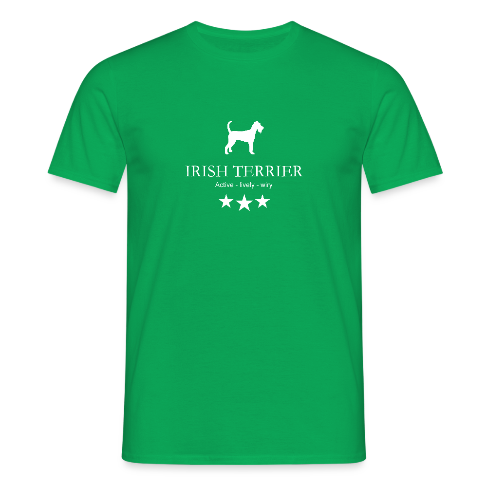 Männer Premium T-Shirt - Irish Terrier - Active, lively, wiry... - Kelly Green