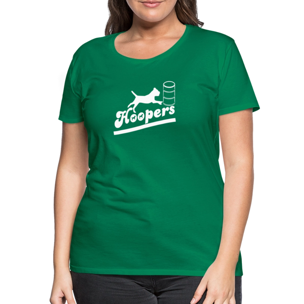 Women’s Premium T-Shirt - Hoopers mit Border Terrier - Kelly Green