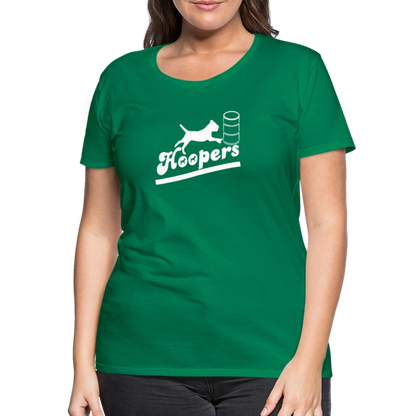 Women’s Premium T-Shirt - Hoopers mit Border Terrier - Kelly Green