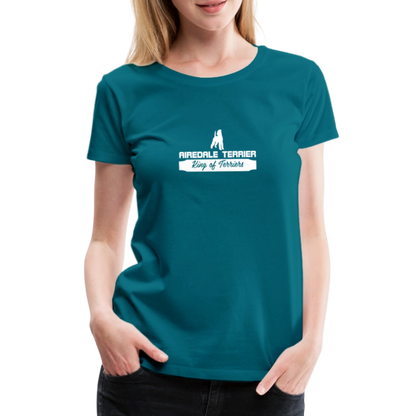 Frauen Premium T-Shirt - Airedale Terrier - King of terriers... - Divablau