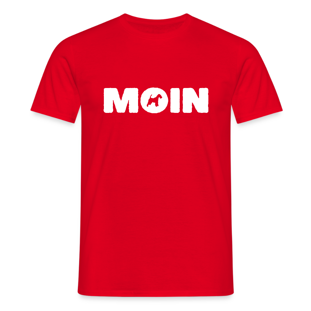 Drahthaar Foxterrier - Moin | Männer T-Shirt - Rot