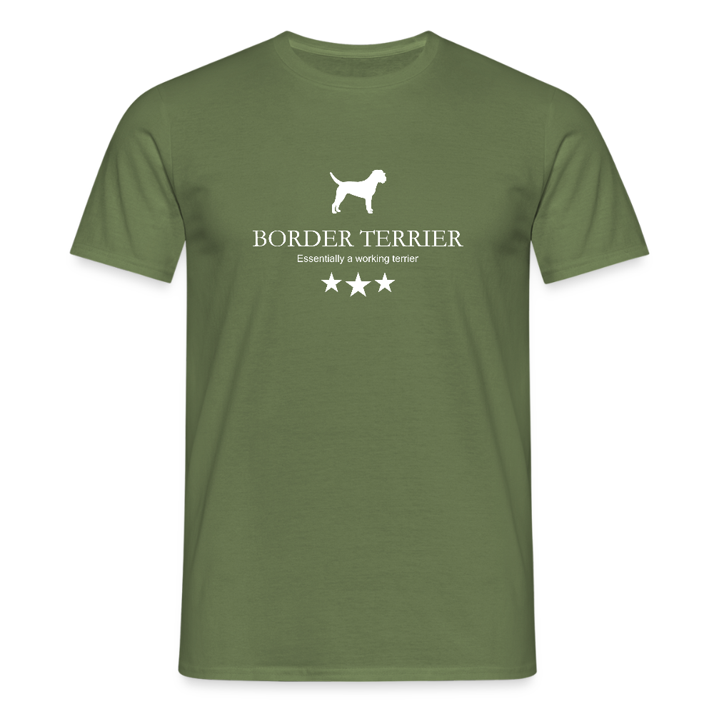 Border Terrier - Essentially a working terrier... | Männer T-Shirt - Militärgrün