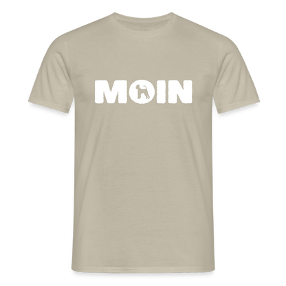 Airedale Terrier - Moin | Männer T-Shirt - Sandbeige