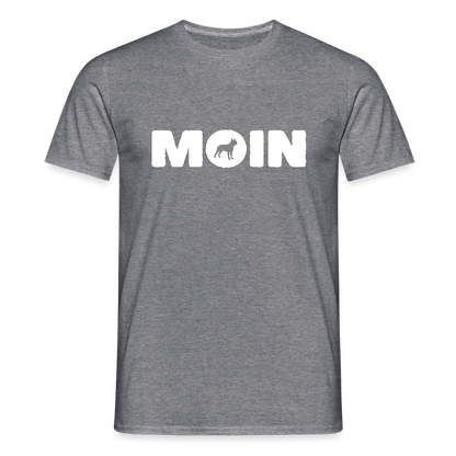Boston Terrier - Moin | Männer T-Shirt - Graphit meliert