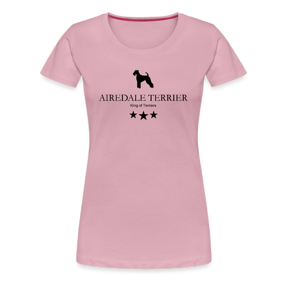 Women’s Premium T-Shirt - Airedale Terrier - King of terriers... - Hellrosa