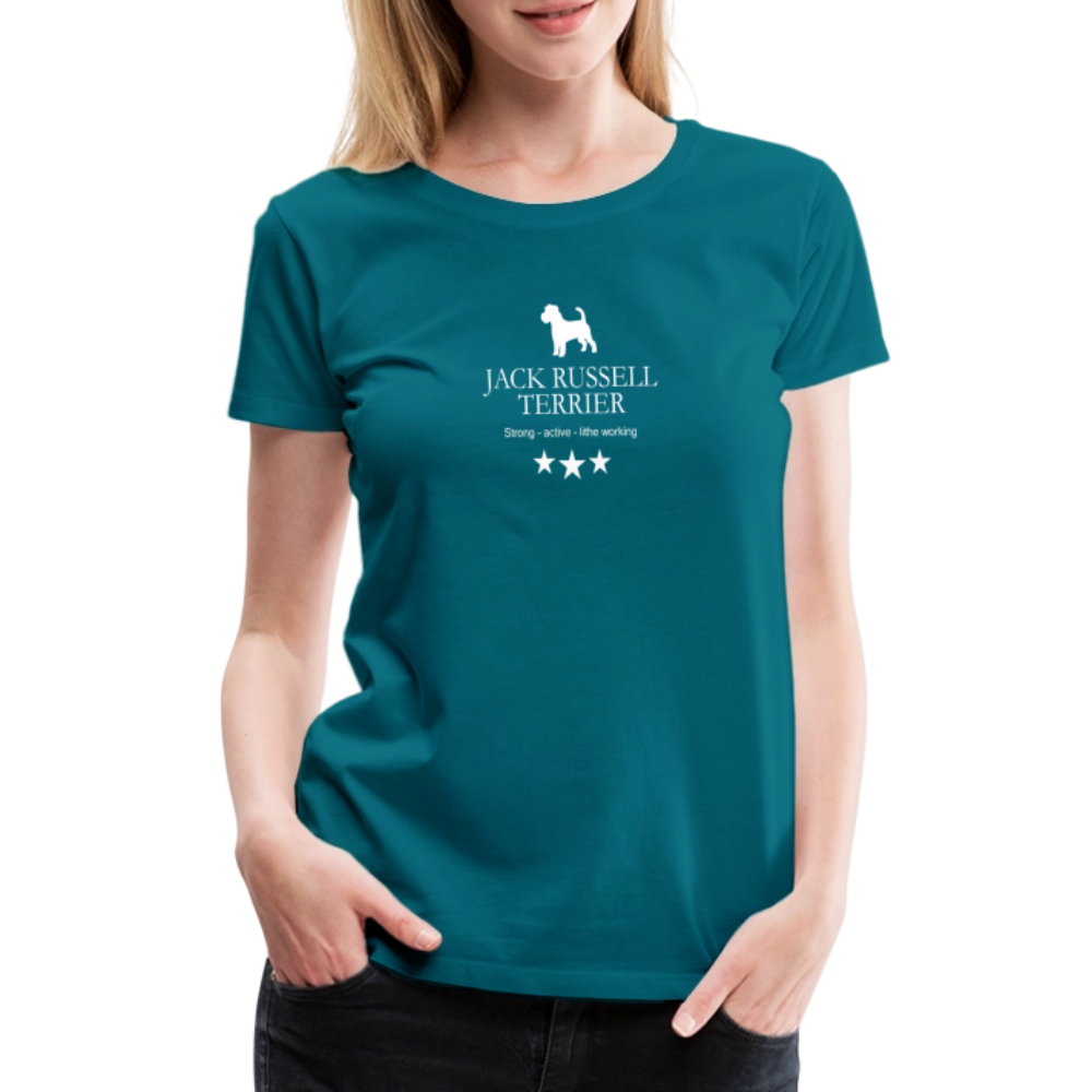 Women’s Premium T-Shirt - Jack Russell Terrier - Strong, active, lithe working... - Divablau