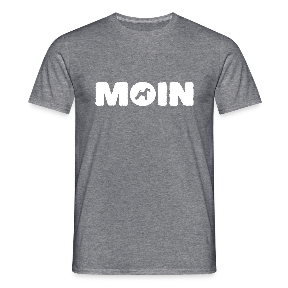 Kerry Blue Terrier - Moin | Männer T-Shirt - Graphit meliert
