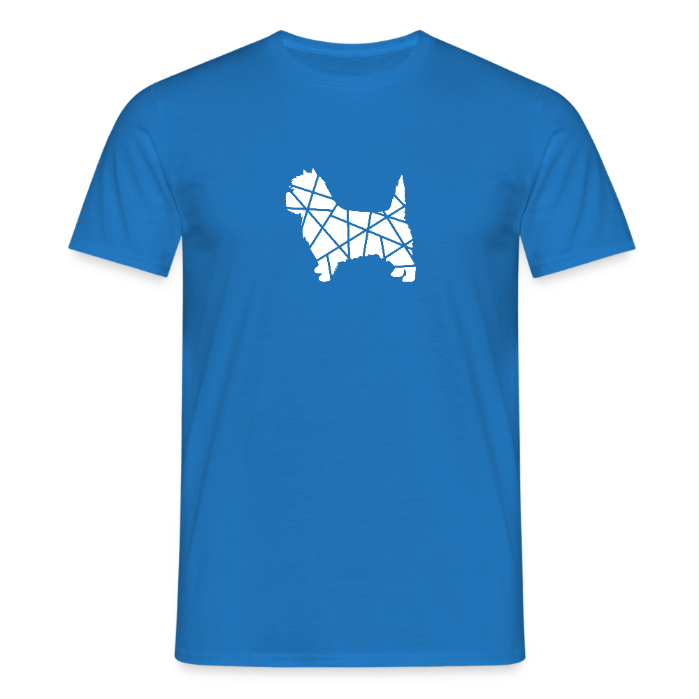 Cairn Terrier geometrisch | Männer T-Shirt - Royalblau