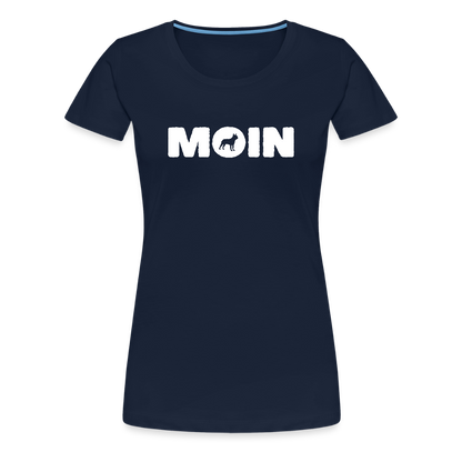 Boston Terrier - Moin | Women’s Premium T-Shirt - Navy