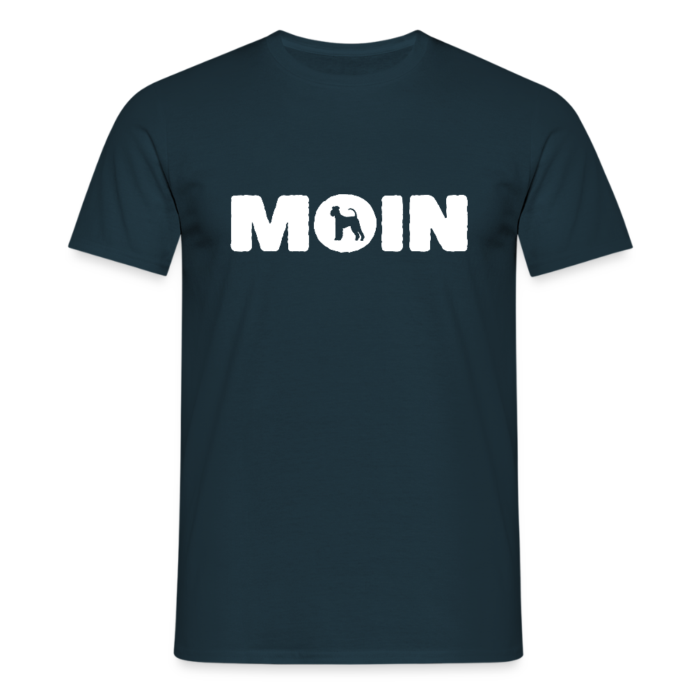 Airedale Terrier - Moin | Männer T-Shirt - Navy