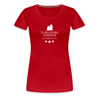 Women’s Premium T-Shirt - Yorkshire Terrier - Alert, intelligent toy terrier... - Rot