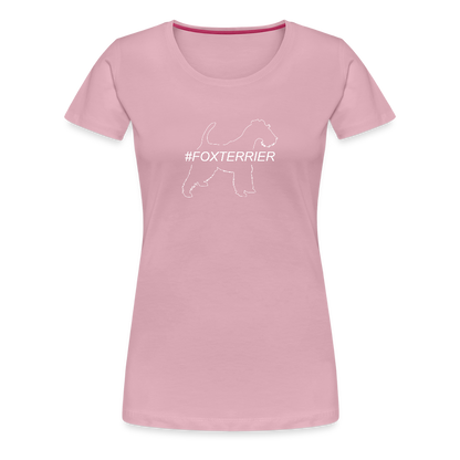 Women’s Premium T-Shirt - Foxterrier - Hashtag - Hellrosa