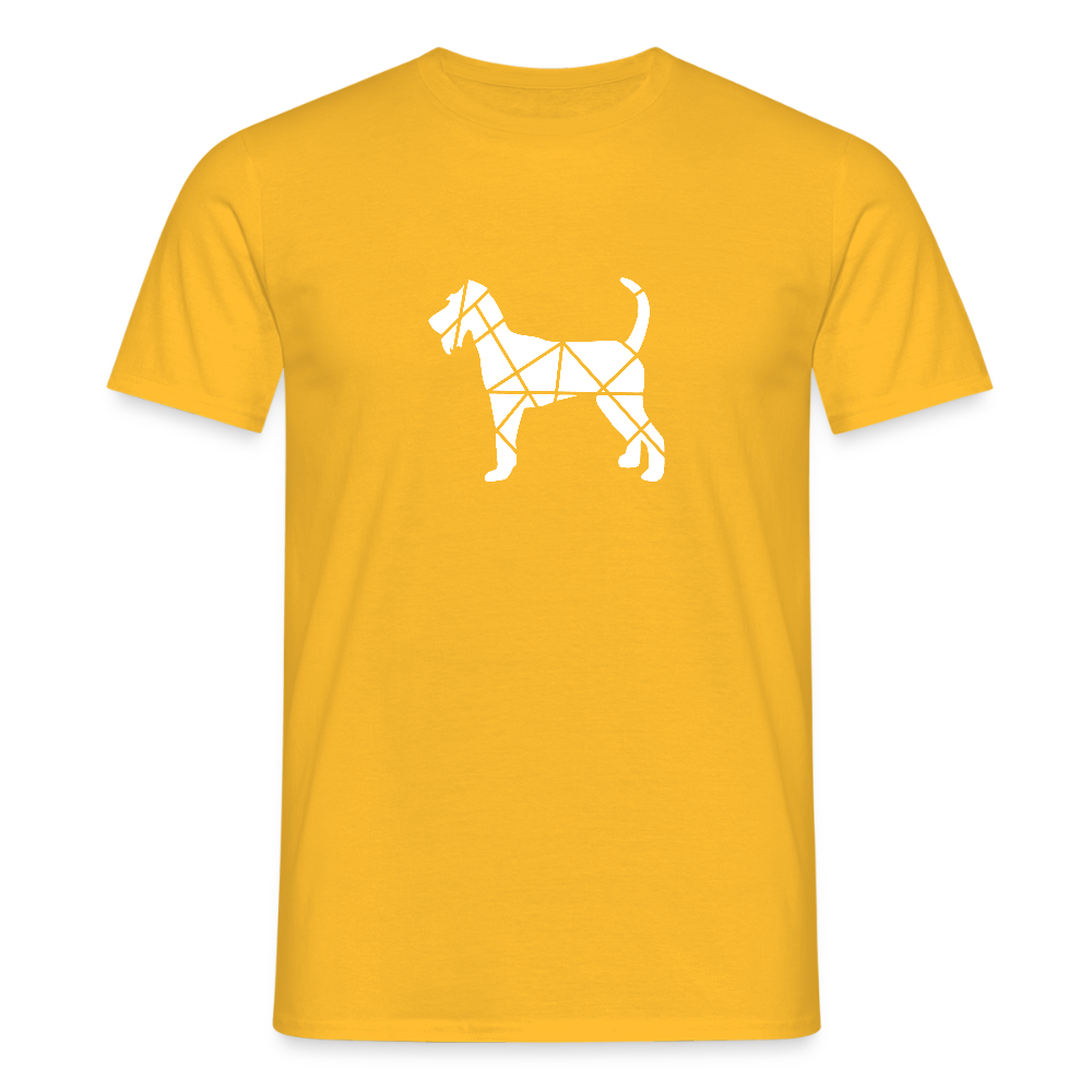 Irish Terrier geometrisch | Männer T-Shirt - Gelb