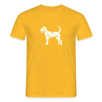 Irish Terrier geometrisch | Männer T-Shirt - Gelb