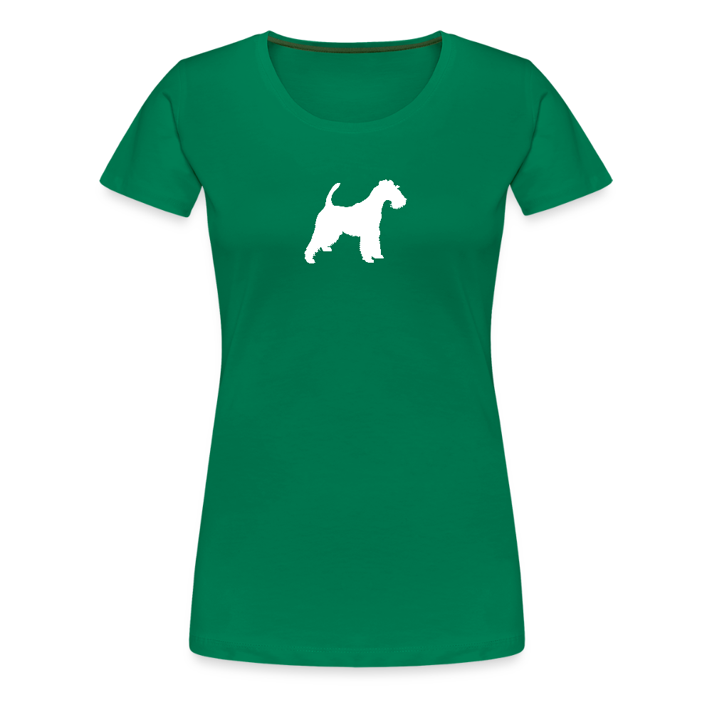 Foxterrier-Silhouette | Women’s Premium T-Shirt - Kelly Green