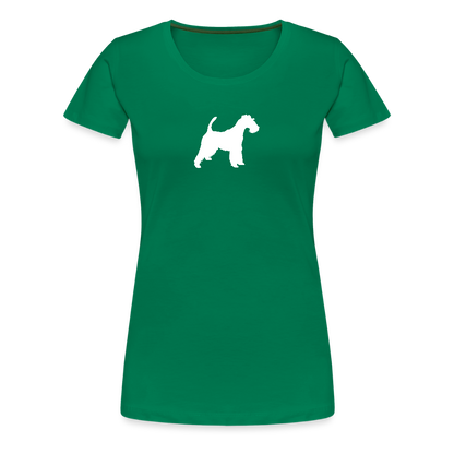 Foxterrier-Silhouette | Women’s Premium T-Shirt - Kelly Green