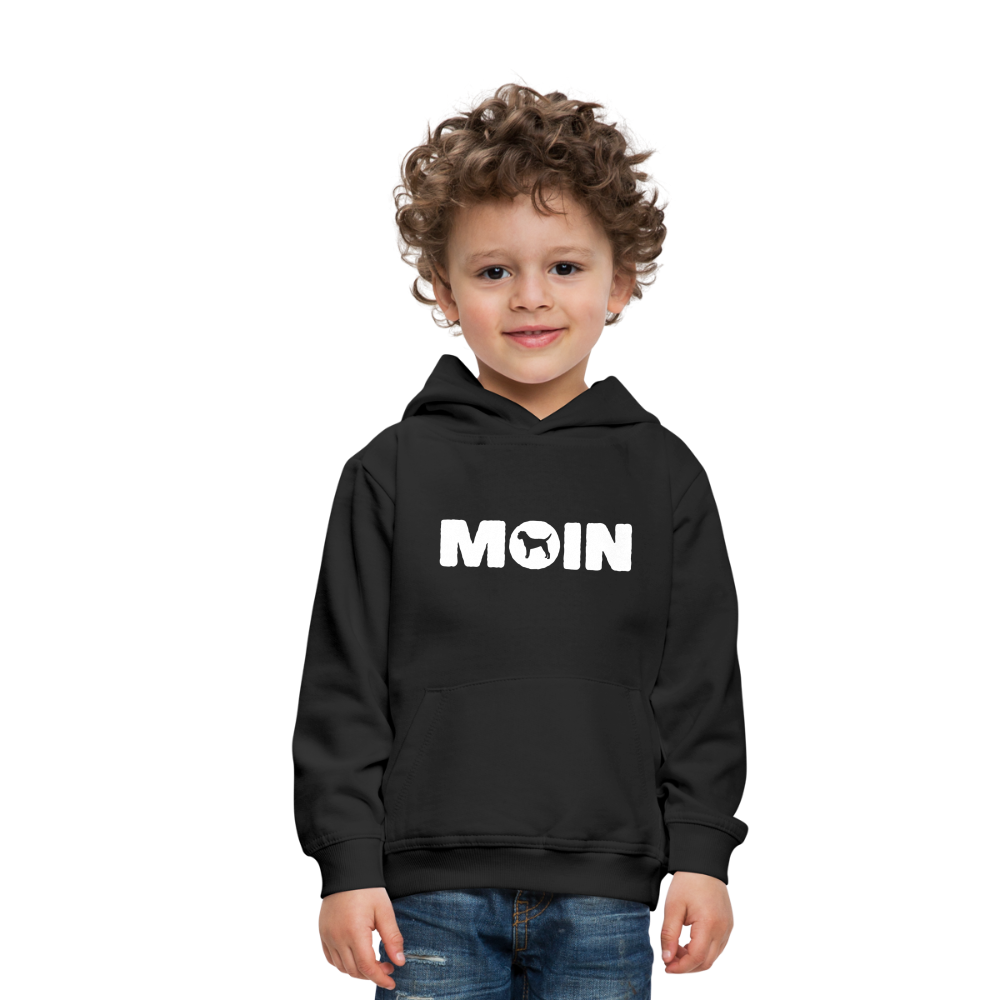 Kinder Premium Hoodie - Border Terrier - Moin - Schwarz