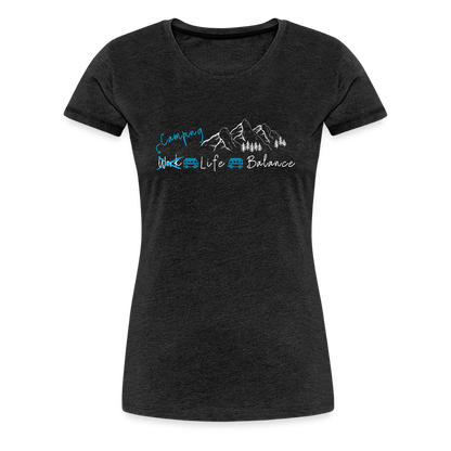 Women’s Premium T-Shirt - Camping Life Balance - Anthrazit