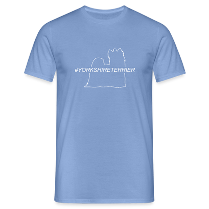 Yorkshire Terrier - Hashtag | Männer T-Shirt - carolina blue