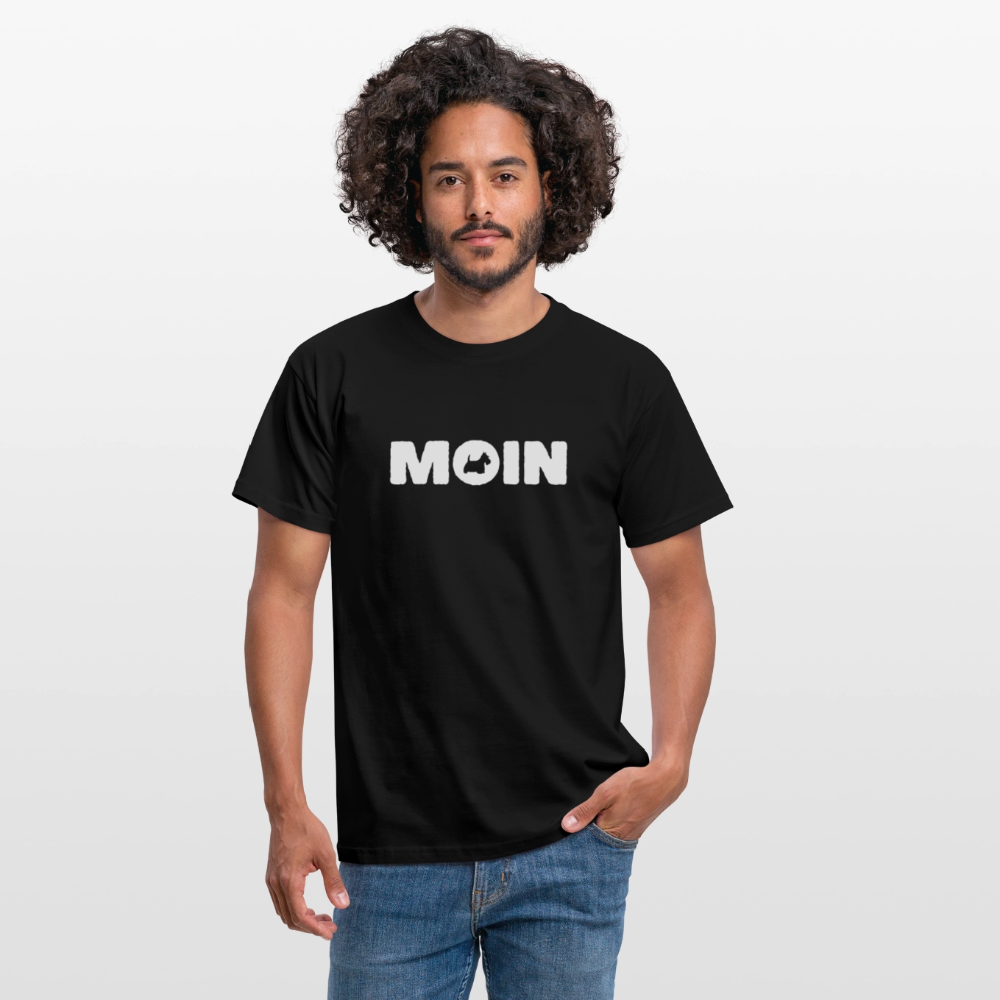 Scottish Terrier - Moin | Männer T-Shirt - Schwarz