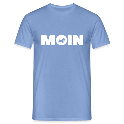 Scottish Terrier - Moin | Männer T-Shirt - carolina blue