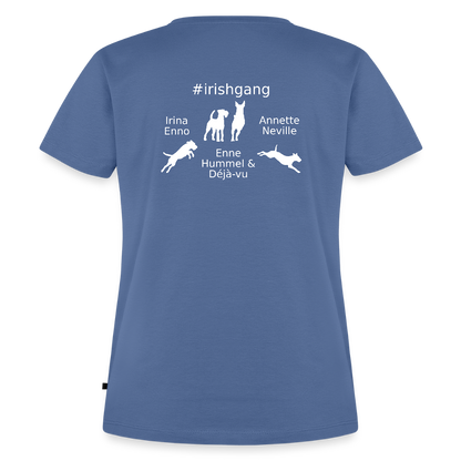 Frauen Premium T-Shirt - #IRISHGANG - Taubenblau