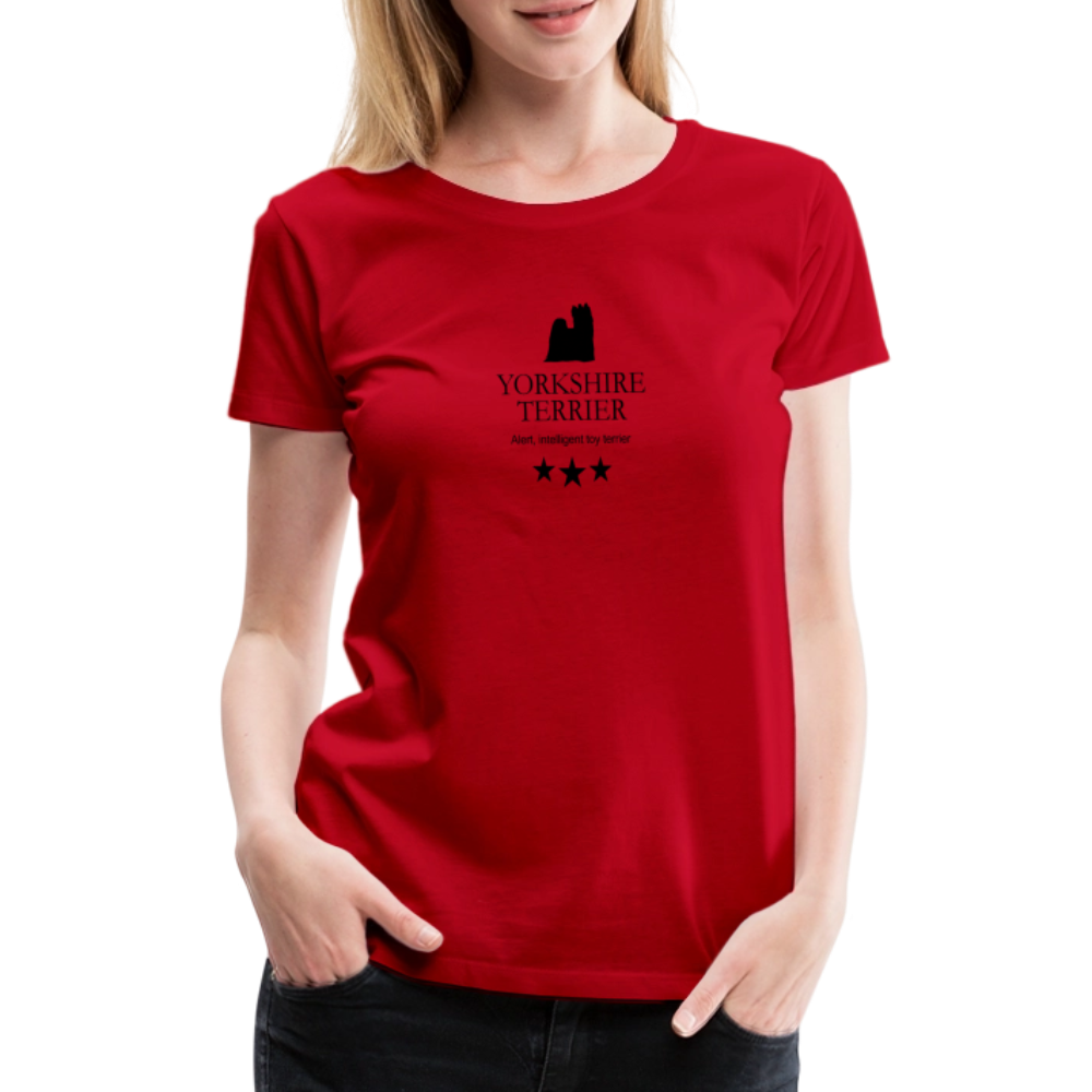 Women’s Premium T-Shirt - Yorkshire Terrier - Alert, intelligent toy terrier... - Rot