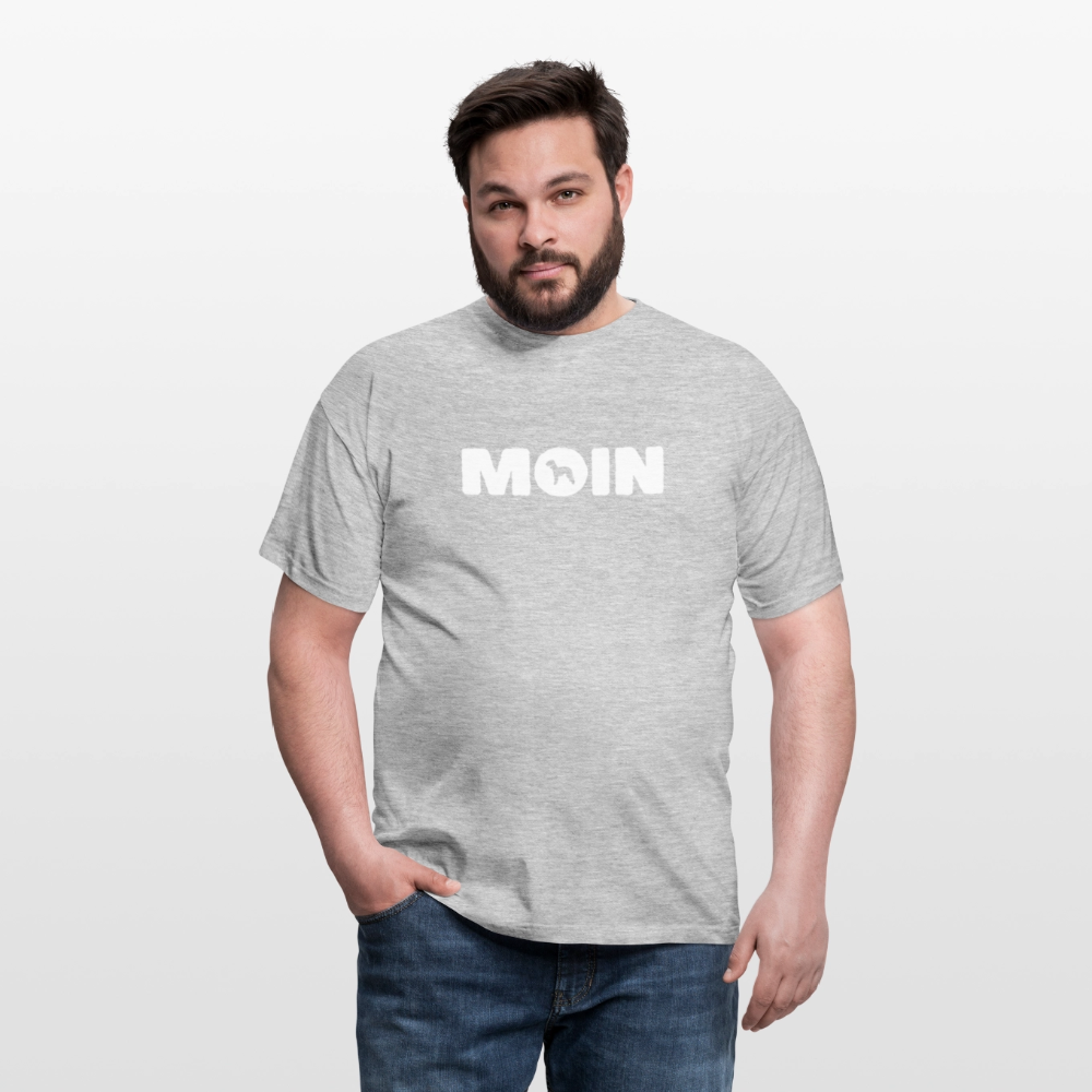 Bedlington Terrier - Moin | Männer T-Shirt - Grau meliert