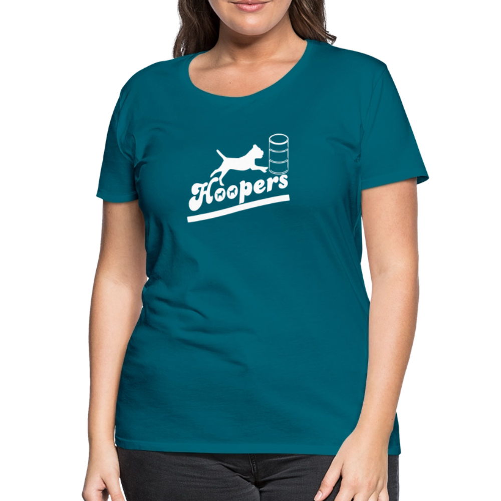 Women’s Premium T-Shirt - Hoopers mit Border Terrier - Divablau