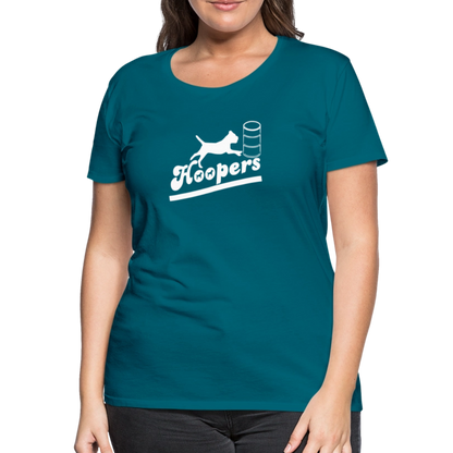 Women’s Premium T-Shirt - Hoopers mit Border Terrier - Divablau