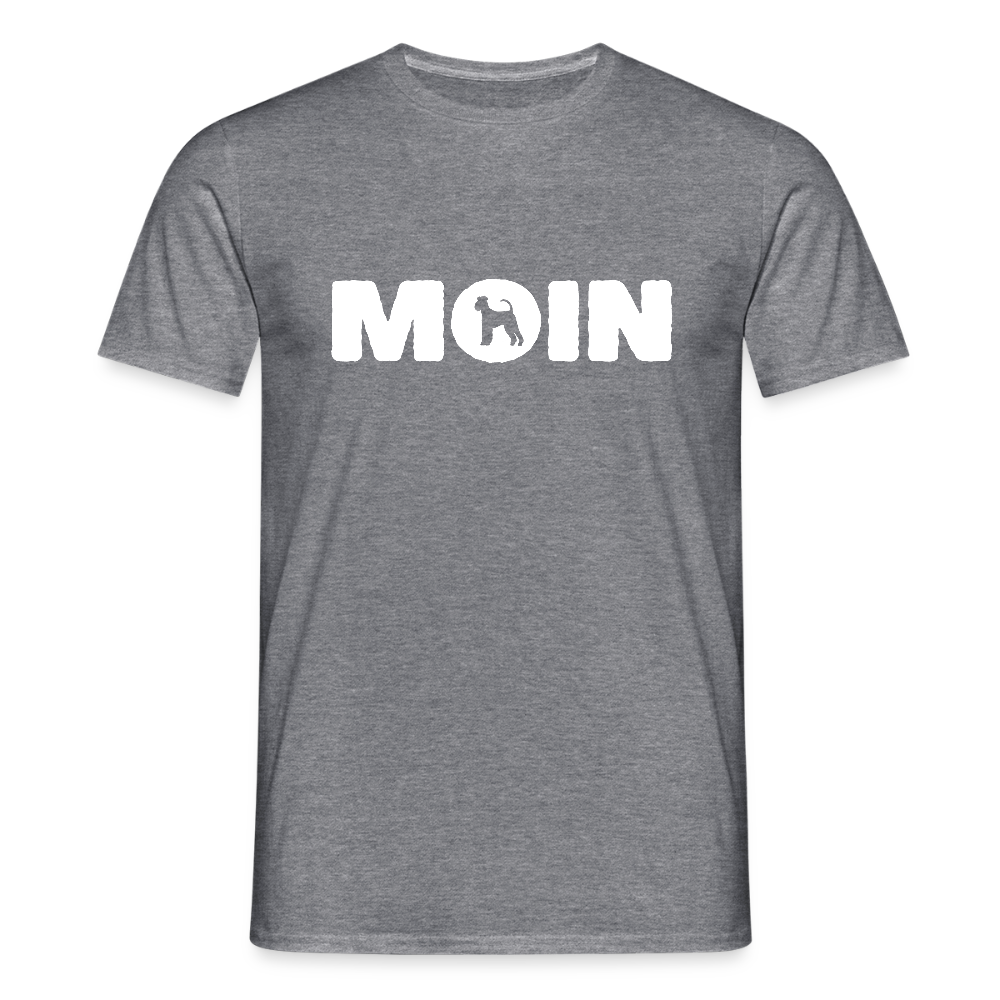 Airedale Terrier - Moin | Männer T-Shirt - Graphit meliert