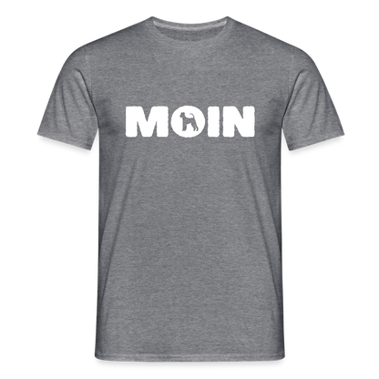 Airedale Terrier - Moin | Männer T-Shirt - Graphit meliert