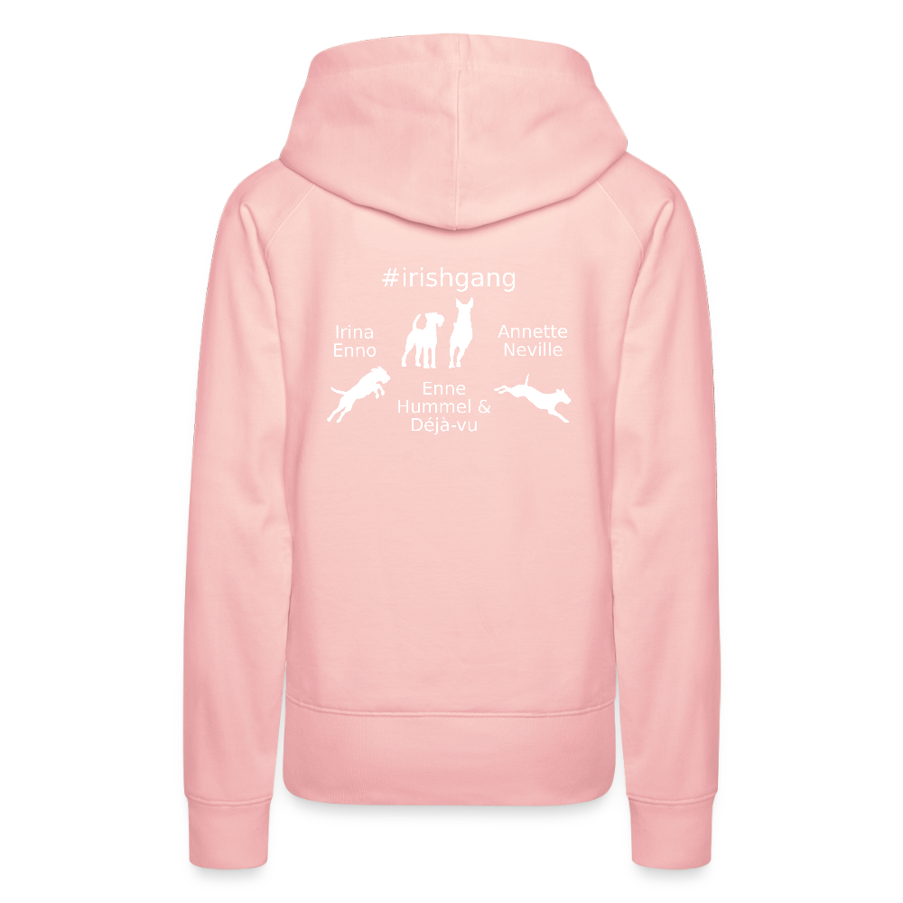 Frauen Premium Hoodie - #IRISHGANG - Kristallrosa