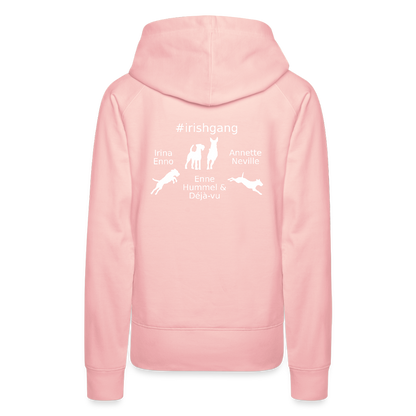Frauen Premium Hoodie - #IRISHGANG - Kristallrosa