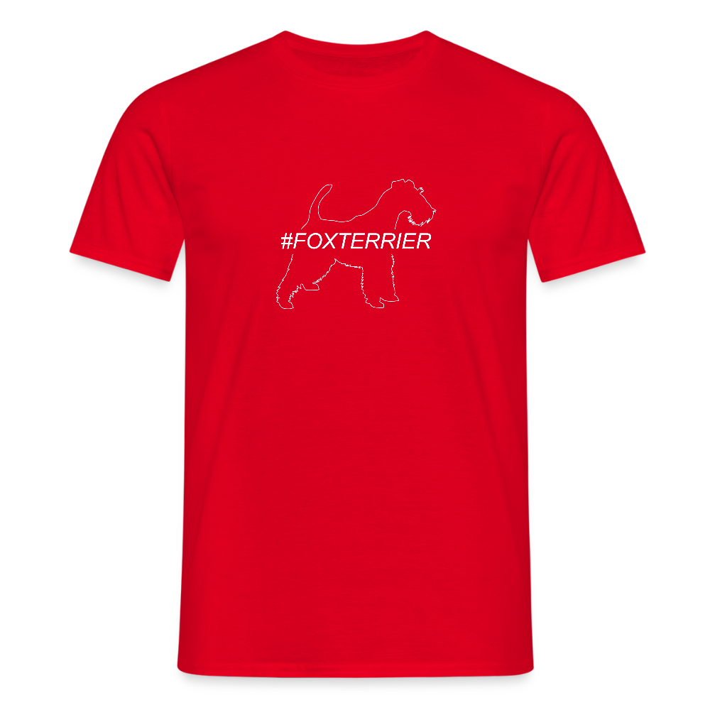 Foxterrier - Hashtag | Männer T-Shirt - Rot