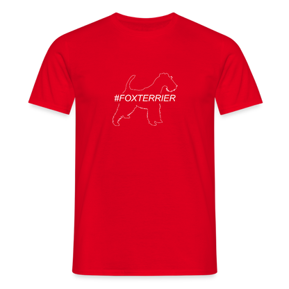 Foxterrier - Hashtag | Männer T-Shirt - Rot
