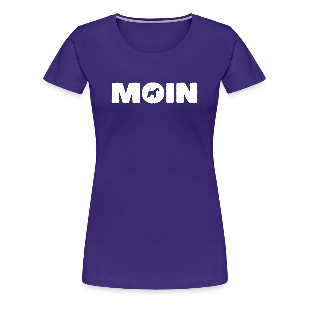 Women’s Premium T-Shirt - Drahthaar Foxterrier - Moin - Lila