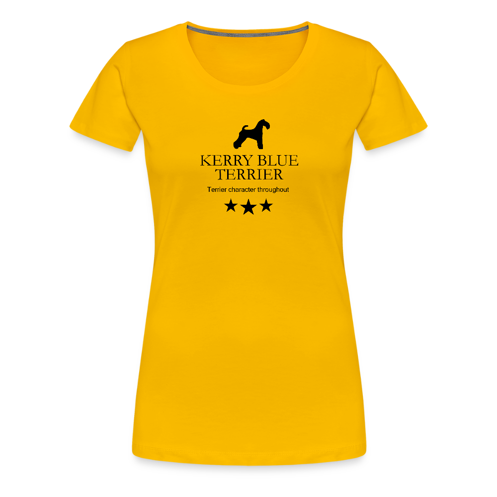 Women’s Premium T-Shirt - Kerry Blue Terrier - Terrier character throughout... - Sonnengelb