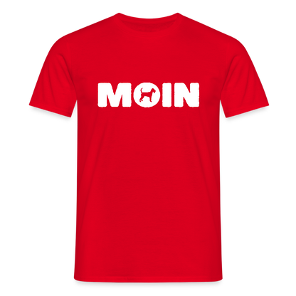 Irish Terrier - Moin | Männer T-Shirt - Rot