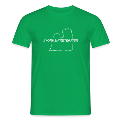 Yorkshire Terrier - Hashtag | Männer T-Shirt - Kelly Green