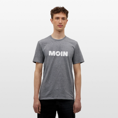 Drahthaar Foxterrier - Moin | Männer T-Shirt - Graphit meliert