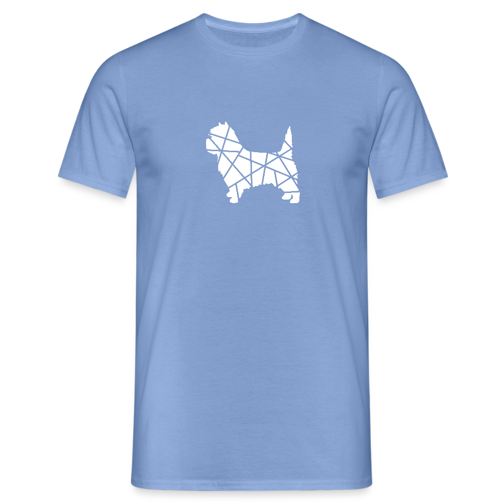 Cairn Terrier geometrisch | Männer T-Shirt - carolina blue