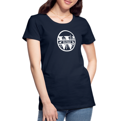 Women’s Premium T-Shirt - West Highland White Terrier - Monogramm - Navy