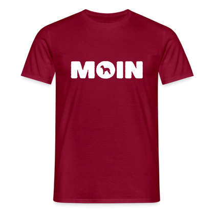 Bedlington Terrier - Moin | Männer T-Shirt - Ziegelrot