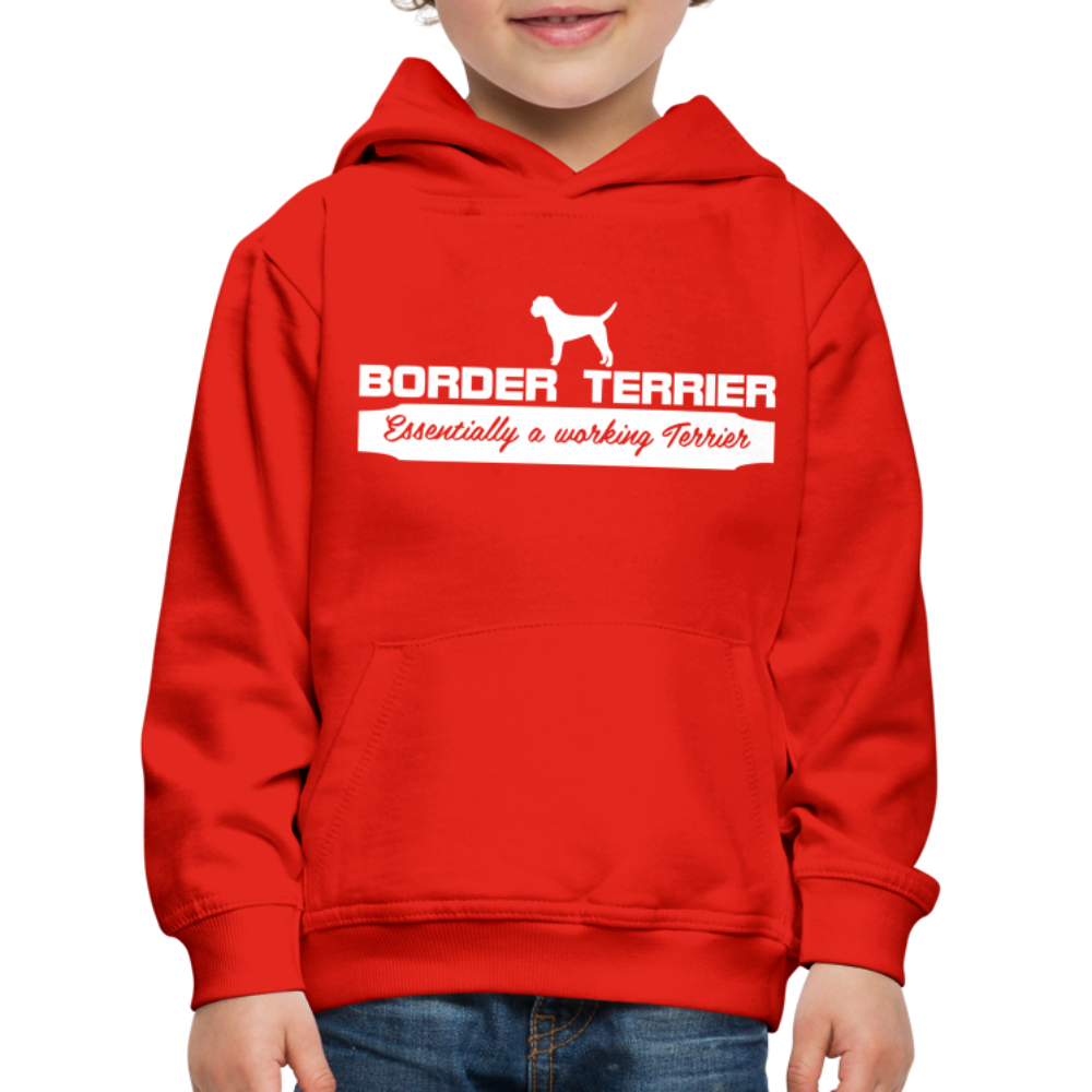 Kinder Premium Hoodie - Border Terrier - Essentially a working Terrier... - Rot